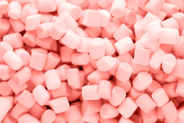 Hintergrund oder Textur von bunten Mini-Marshmallows. — Stockfoto