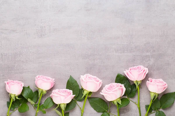 Fiori San Valentino composizione giorno. Telaio realizzato in rosa rosa su gr — Foto Stock