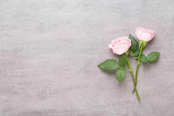 Fiori San Valentino composizione giorno. Telaio realizzato in rosa rosa su gr — Foto Stock