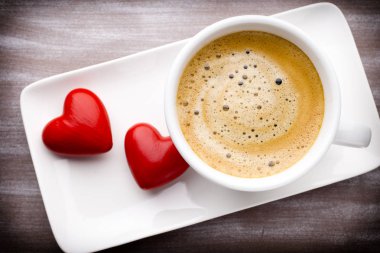 kahve ve kalp.