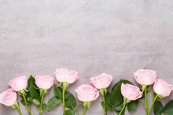 Fiori San Valentino composizione giorno. Telaio realizzato in rosa rosa su gr — Foto Stock