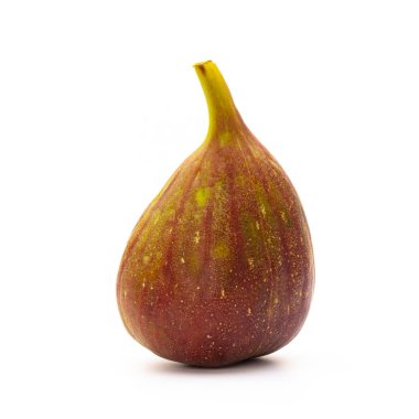 Beyaz arka plan üzerinde izole incir meyve. Üstten Görünüm. Düz yatıyordu patt