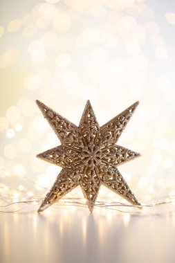 Dekoratif yıldızlı Noel arkaplanı.