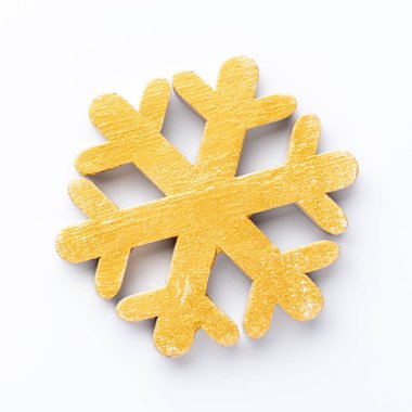 Beyaz bir arka planda Noel dekoru yakın plan. İzole edilmiş - Resim