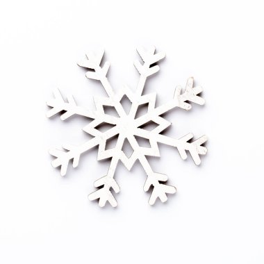 Beyaz bir arka planda Noel dekoru yakın plan. İzole edilmiş - Resim