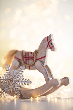 Dekoratif yıldızlı Noel arkaplanı.