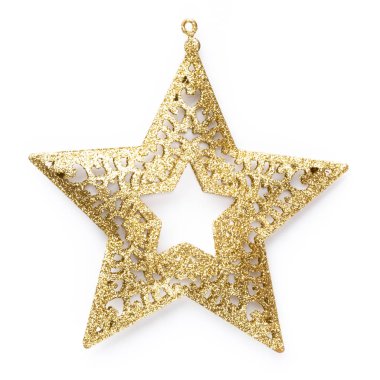 Beyaz bir arka planda Noel dekoru yakın plan. İzole edilmiş - Resim