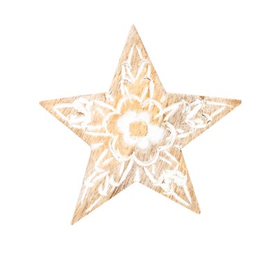 Beyaz bir arka planda Noel dekoru yakın plan. İzole edilmiş - Resim