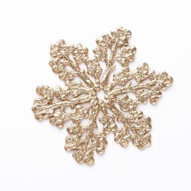 Beyaz bir arka planda Noel dekoru yakın plan. İzole edilmiş - Resim