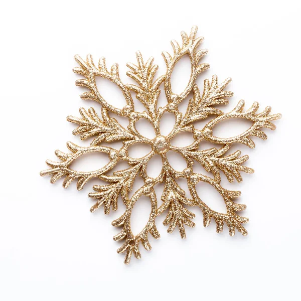 Beyaz bir arka planda Noel dekoru yakın plan. İzole edilmiş - Resim