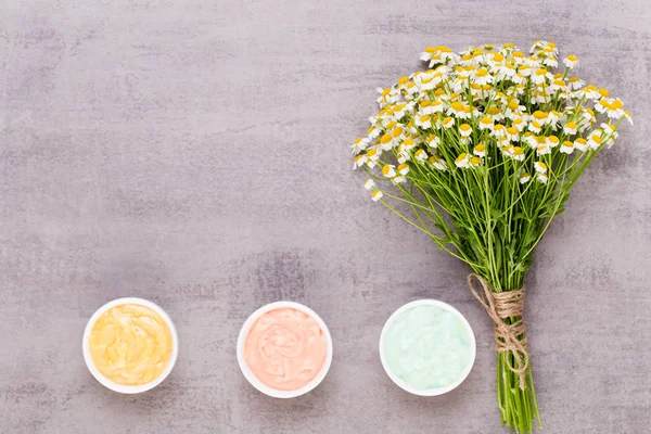 Papatya aromaterapi Tema, el yapımı kozmetik. metin için yer