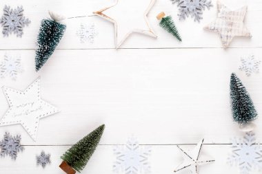 Noel dekor ve süs tarzında Noel arkaplanı.