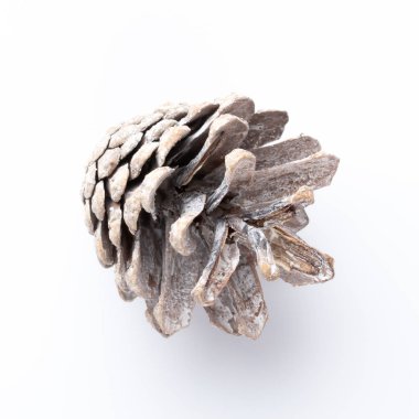 Beyaz bir arka planda Noel dekoru yakın plan. İzole edilmiş - Resim