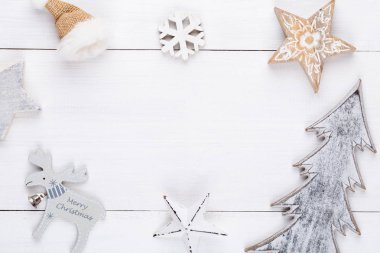 Noel dekor ve süs tarzında Noel arkaplanı.