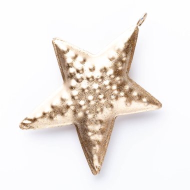 Beyaz bir arka planda Noel dekoru yakın plan. İzole edilmiş - Resim