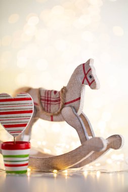 Dekoratif yıldızlı Noel arkaplanı.