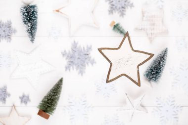 Noel dekor ve süs tarzında Noel arkaplanı.