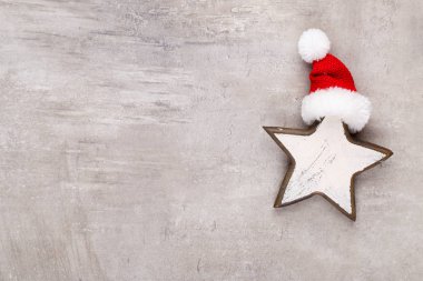 Noel dekorasyon yıldızları, Noel tebrik kartı. - Görüntü