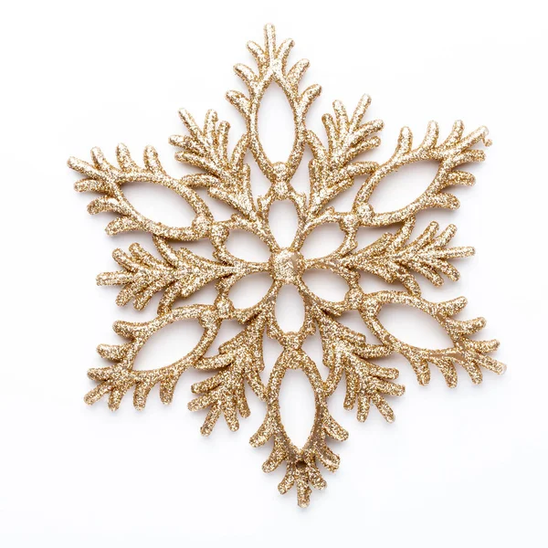 Beyaz bir arka planda Noel dekoru yakın plan. İzole edilmiş - Resim