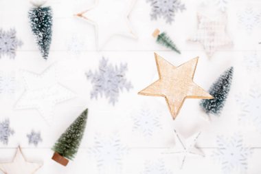 Noel dekor ve süs tarzında Noel arkaplanı.