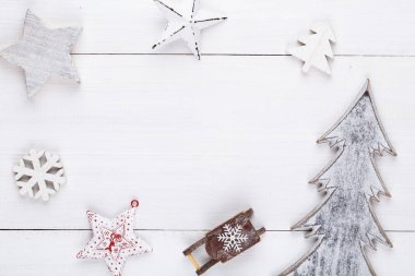 Noel dekor ve süs tarzında Noel arkaplanı.