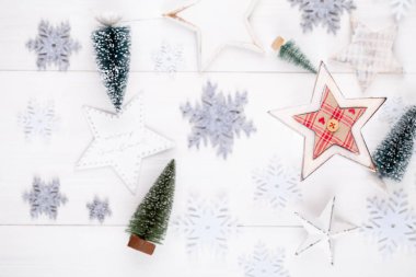 Noel dekor ve süs tarzında Noel arkaplanı.