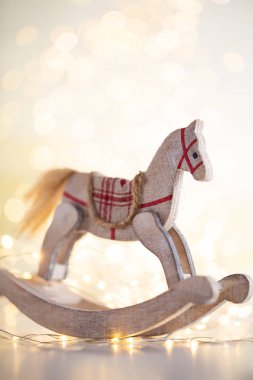 Dekoratif yıldızlı Noel arkaplanı.