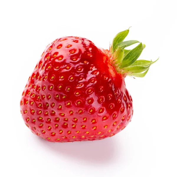 Beyaz arka planda taze çilekler var. İzole edilmiş - Ima