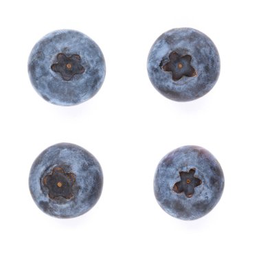 beyaz zemin üzerine taze yaban mersini.