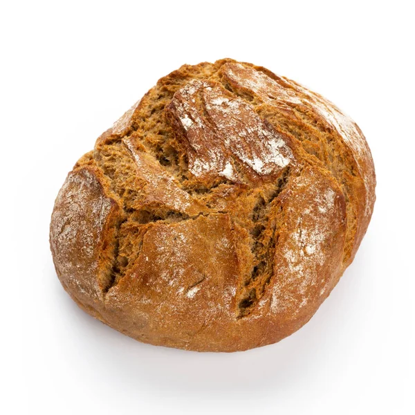 Chleb żytni na białym tle. — Zdjęcie stockowe