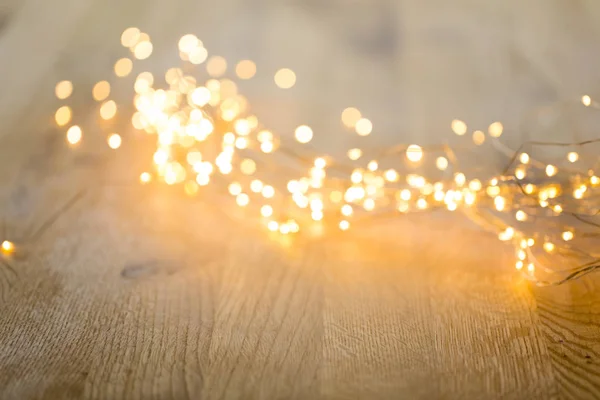 Julhälsning kort. Festlig dekoration på bokeh bakgrund. — Stockfoto