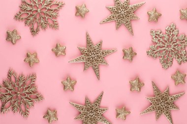 Parlak Dekorlu Noel Arkaplanı.