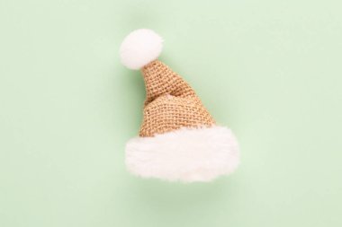 Noel dekoru. Pastel arka planda Noel süslemeleri. Fla