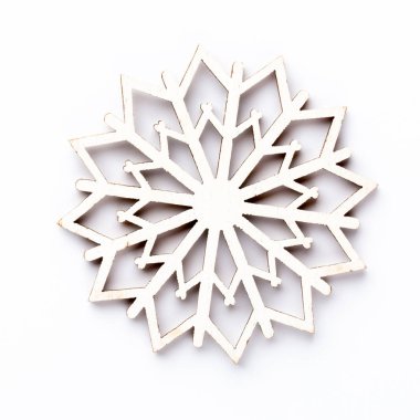 Beyaz bir arka planda Noel dekoru yakın plan. İzole edilmiş - Resim