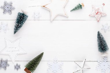 Noel dekor ve süs tarzında Noel arkaplanı.