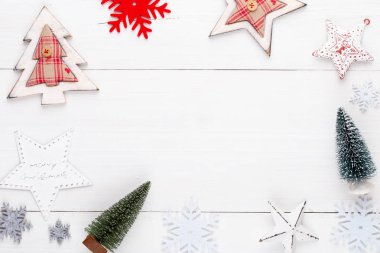 Noel dekor ve süs tarzında Noel arkaplanı.