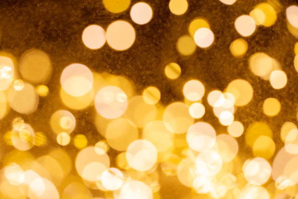 Jul och Gott nytt år på suddig guld bokeh banner backgr — Stockfoto