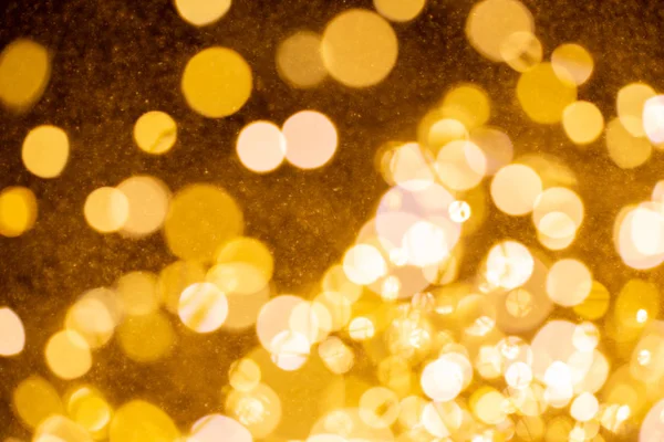 Jul och Gott nytt år på suddig guld bokeh banner backgr — Stockfoto