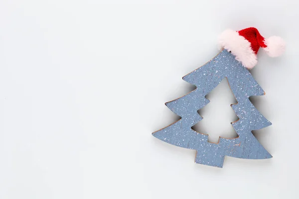 Decoración Estrella Navidad Estrella Navidad Sobre Fondo Azul — Foto de Stock