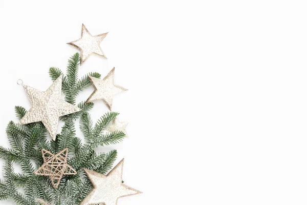 Christmas Flat Lay Composition Background — Stock Photo, Image