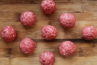 ham İsveç köfte evde yemek sığır eti