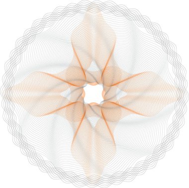 Düzenlenebilir Guillochlu vektör desen