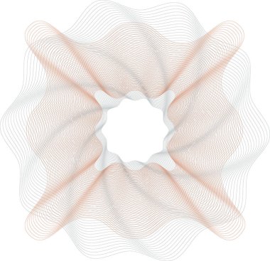 Düzenlenebilir Guillochlu vektör desen