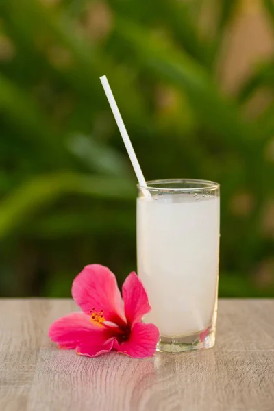 drink  stand on a table on  background