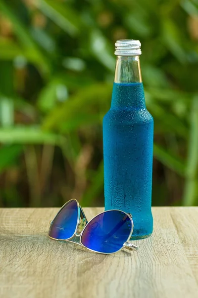 drink  stand on a table on  background