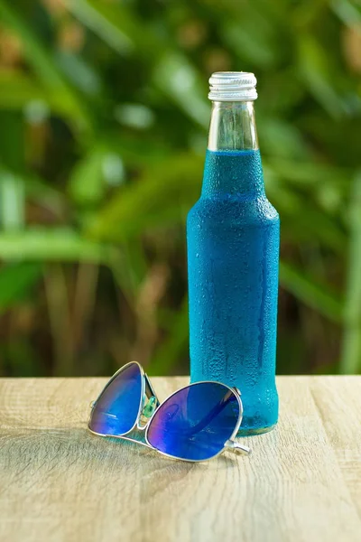 drink  stand on a table on  background