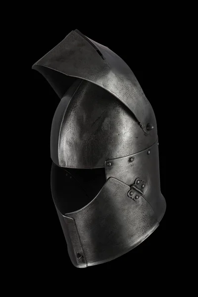 medieval knight\'s helmet, antique grand bascinet