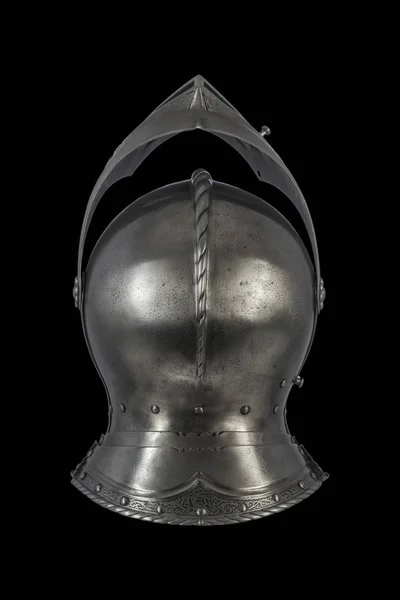 medieval knight\'s helmet, antique armour closeup