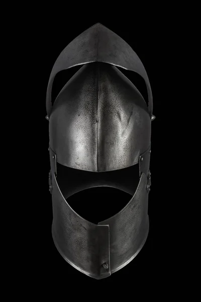 medieval knight\'s helmet, antique grand bascinet
