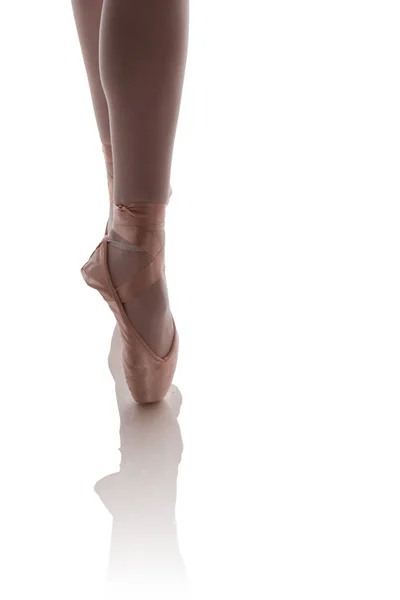 woman ballerina  posing on white background